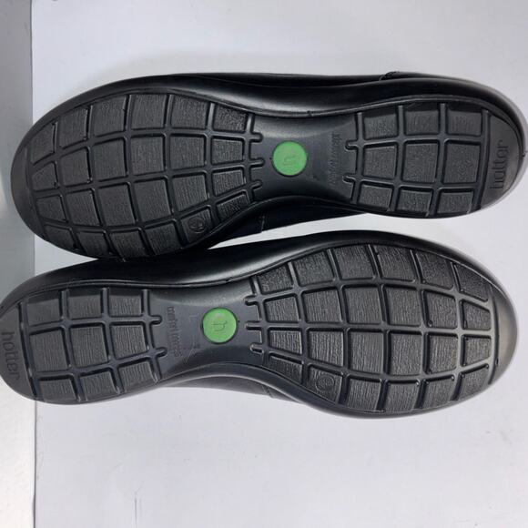 Hotter Jewel Shoes Ballerina Flats woman's size US 8 UK 6 Black Leather - Picture 11 of 16